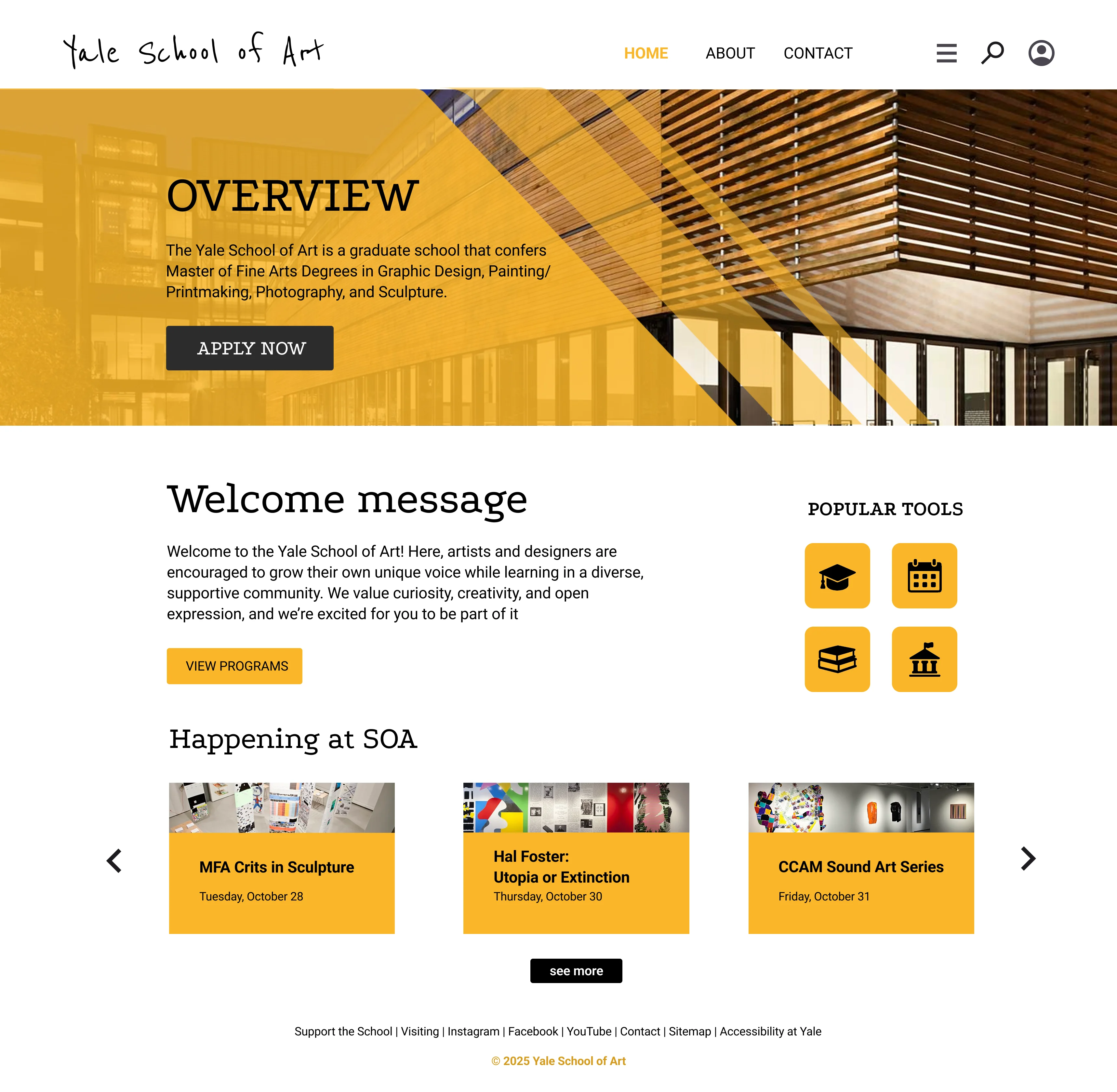 Yale School of Art Website Redesign - Image 3